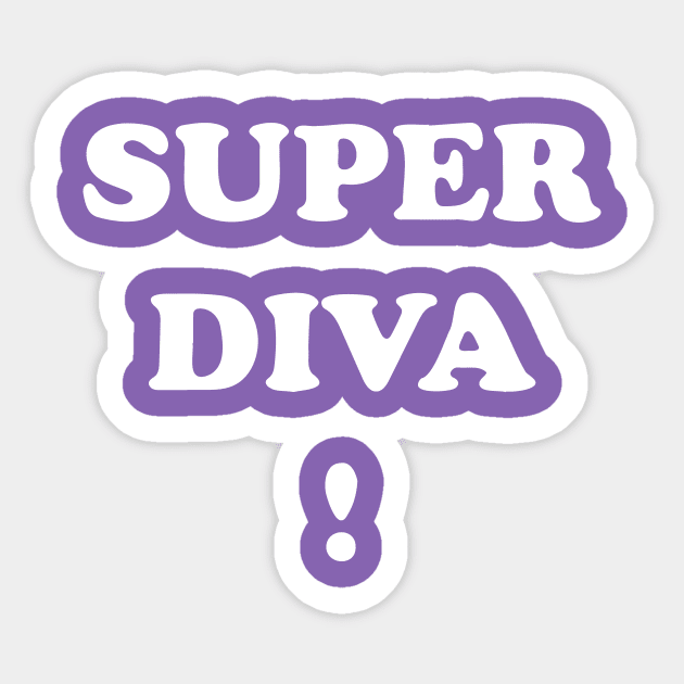 RBG SUPER DIVA Sweatshirt Rbg Super Diva Sticker TeePublic